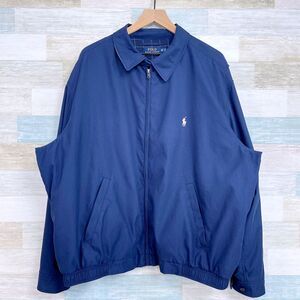 POLO Ralph Lauren Golf Bi-Swing Windbreaker Jacket Blue Full Zip Mens 2XB 2X Big